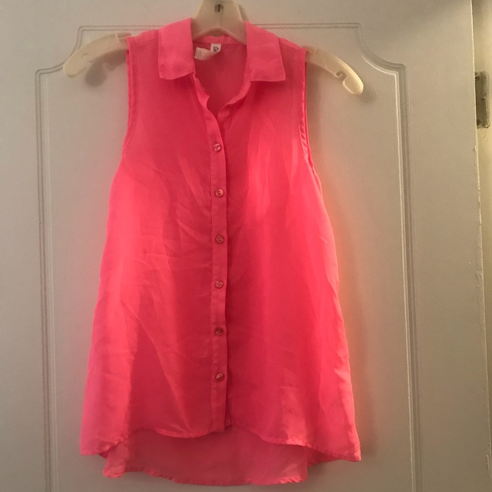 Aeropostale: Pink Sleeveless Blouse